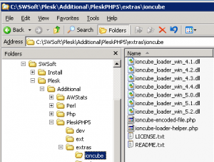 6 conform intallPath Windows Plesk sunucular üzerinde IonCube kurulumu